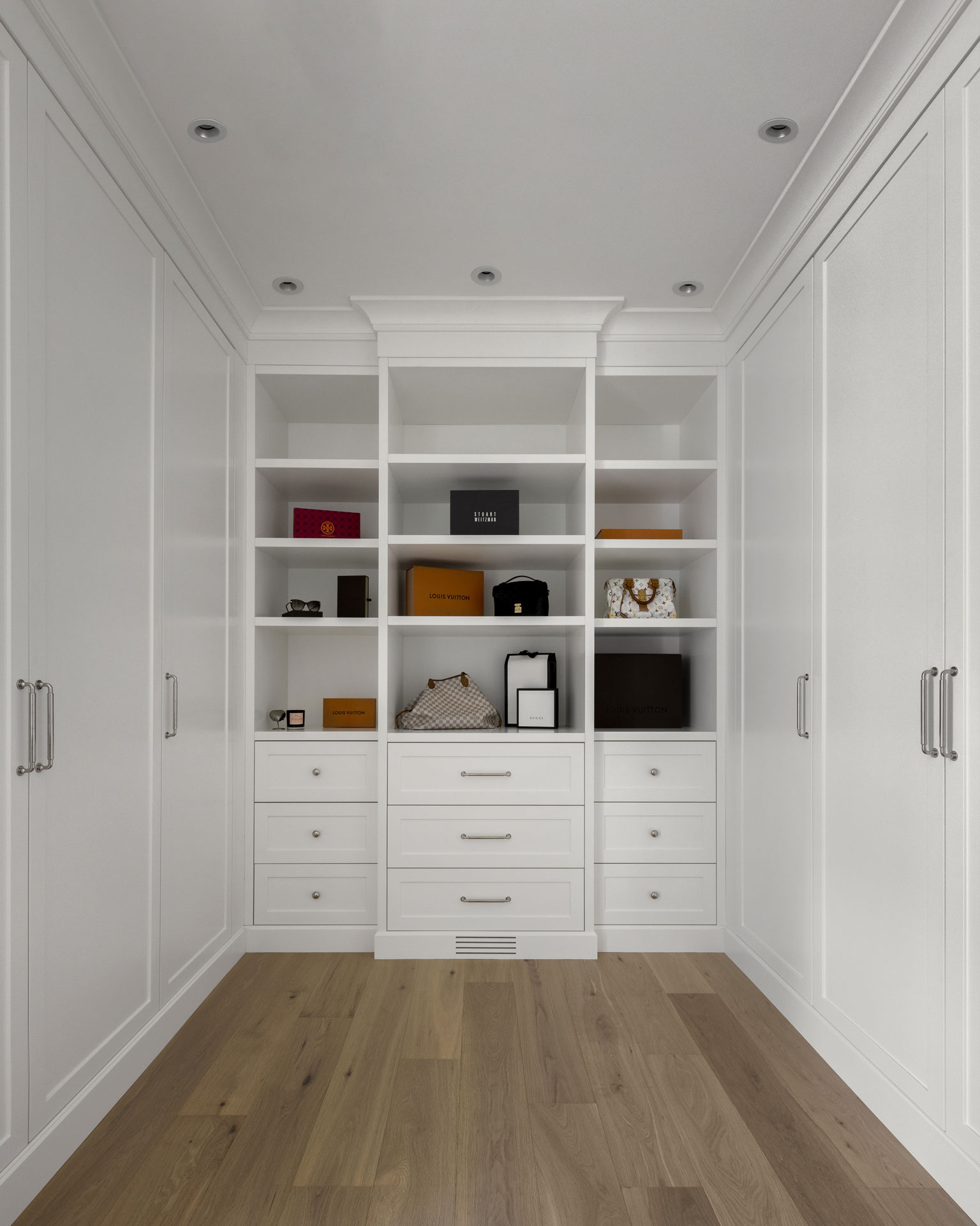 Photo of custom millwork walk in closet